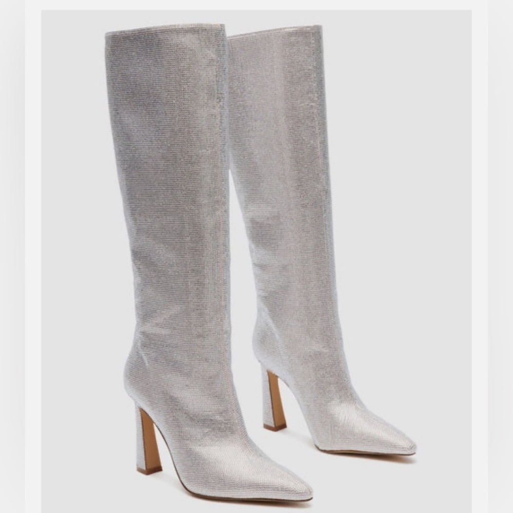 Steve Madden Shayna Rhinestone Knee-High Boots